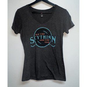 Scythian Old Time Good Time Concert Tour Womens T-shirt Size M 2016 Rock Band